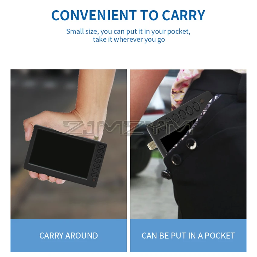 Bolso tv d5 5 Polegada DVB-T2 atsc ISDB-T digital e analógico - Image 4